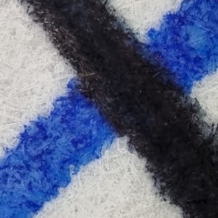 Microscopic examination of ink